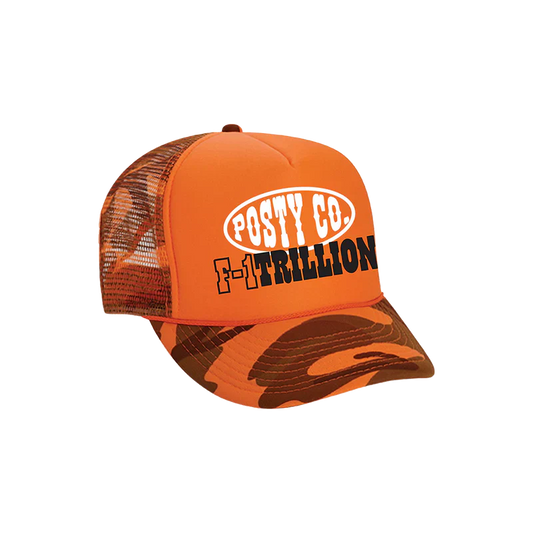 F-1 Trillion Orange Camo Hat